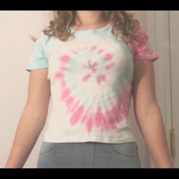 Cropped tie-dye t-shirt - Picture 4 of 5